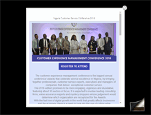 Tablet Screenshot of nigeriacustomerserviceawards.com